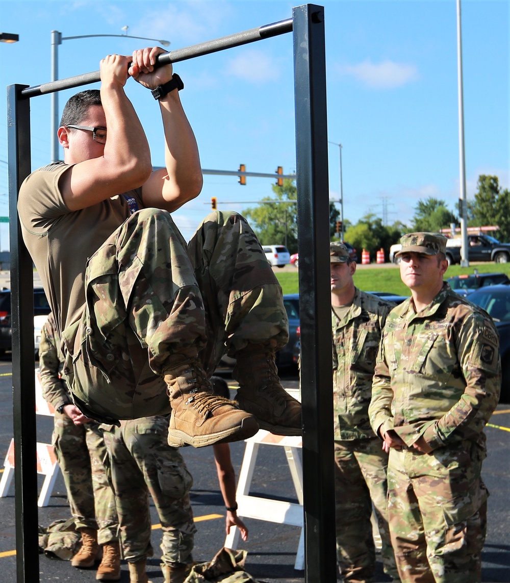 Illinois Army National Guard Leaders Tryout ACFT Events at Commanders Guidance Conference