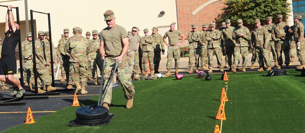 Illinois Army National Guard Leaders Tryout ACFT Events at Commanders Guidance Conference