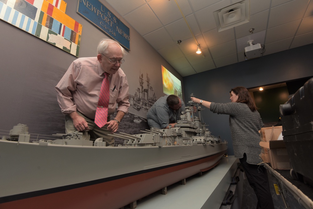 Naval Museum receives model of the USS Newport News (CA-148) for new exhibit