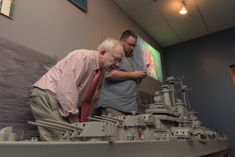 Naval Museum receives model of the USS Newport News (CA-148) for new exhibit