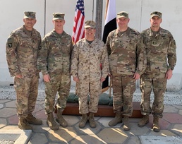 Bastogne Brigade Cases their Colors