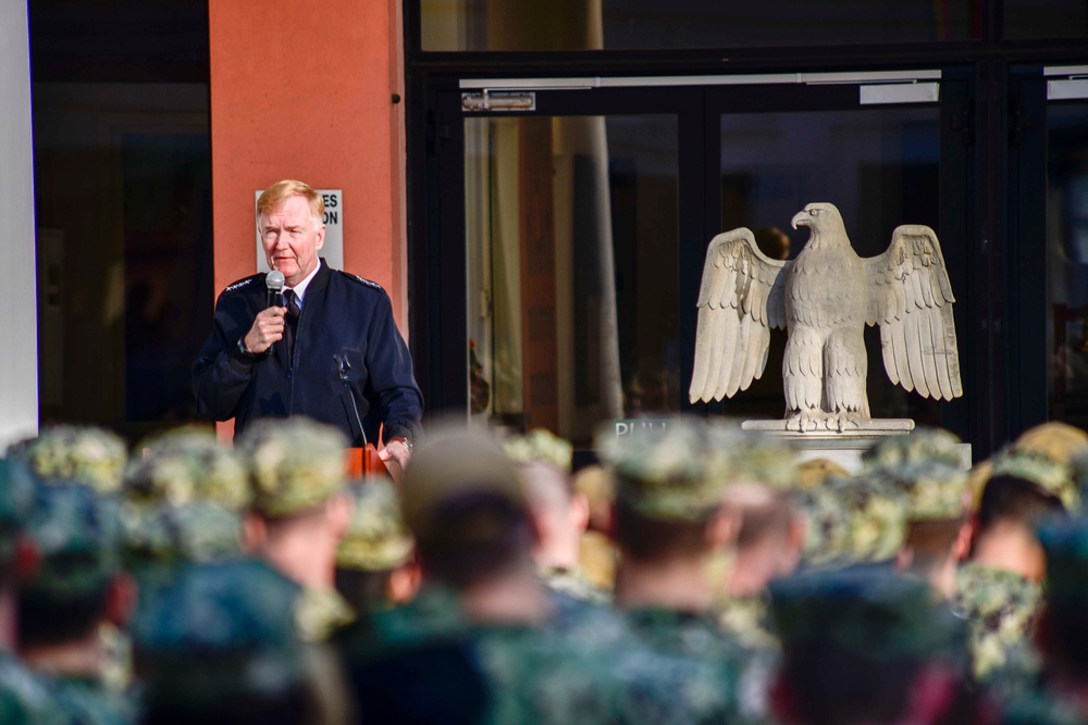 Adm. Foggo Holds All Hands Call