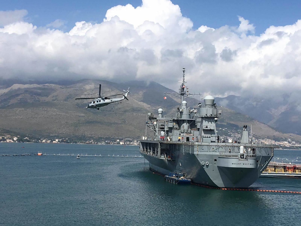 DVIDS - Images - USS Mount Whitney, NSA Naples, HSC 28 Conduct Flight ...