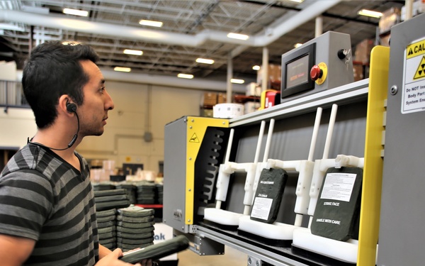 Fort McCoy Central Issue Facility’s armor items scanned for serviceability