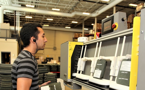 Fort McCoy Central Issue Facility’s armor items scanned for serviceability