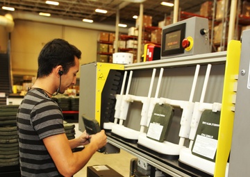 Fort McCoy Central Issue Facility’s armor items scanned for serviceability