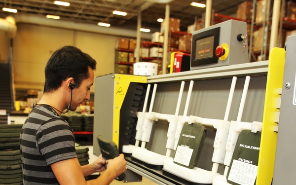 Fort McCoy Central Issue Facility’s armor items scanned for serviceability