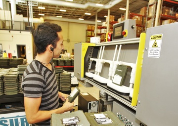 Fort McCoy Central Issue Facility’s armor items scanned for serviceability