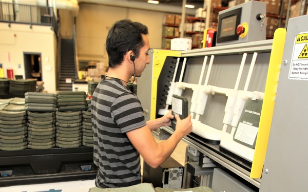 Fort McCoy Central Issue Facility’s armor items scanned for serviceability