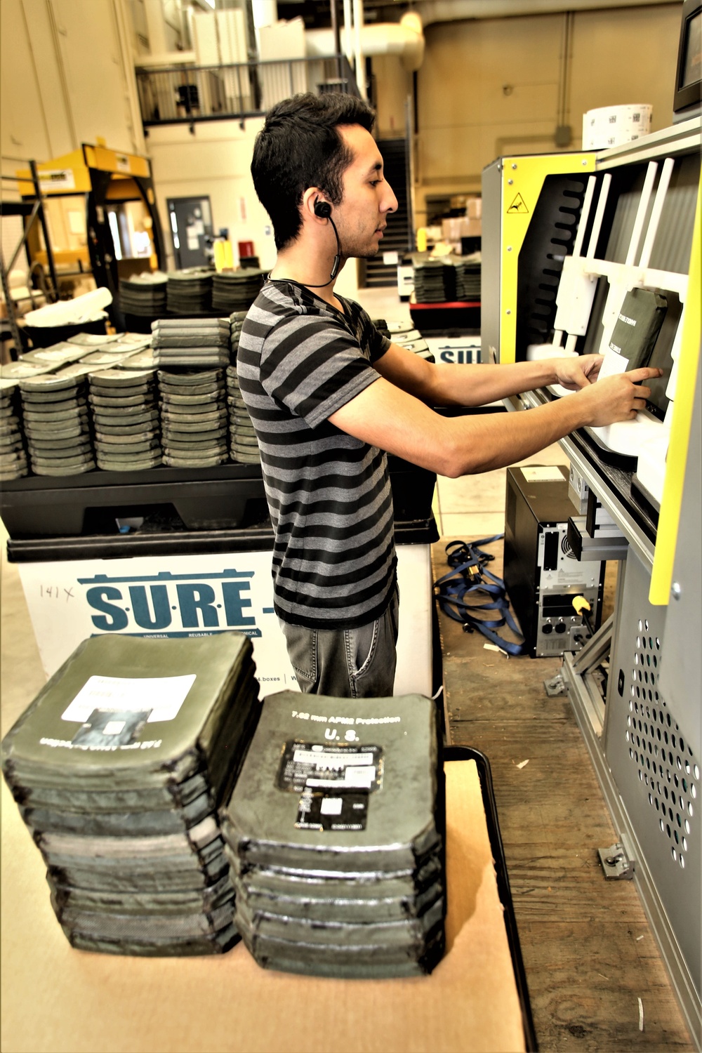 Fort McCoy Central Issue Facility’s armor items scanned for serviceability