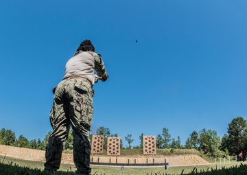 NAVSCIATTS Personnel Refresh Their Pistol Shooting Skills