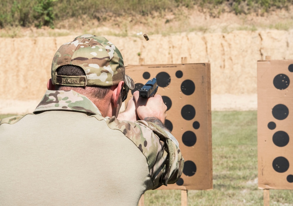 NAVSCIATTS Personnel Refresh Their Pistol Shooting Skills