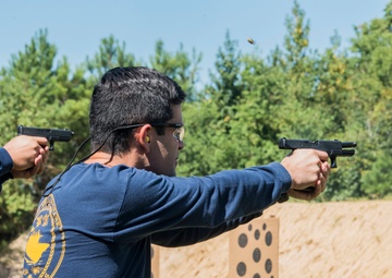 NAVSCIATTS Personnel Refresh Their Pistol Shooting Skills