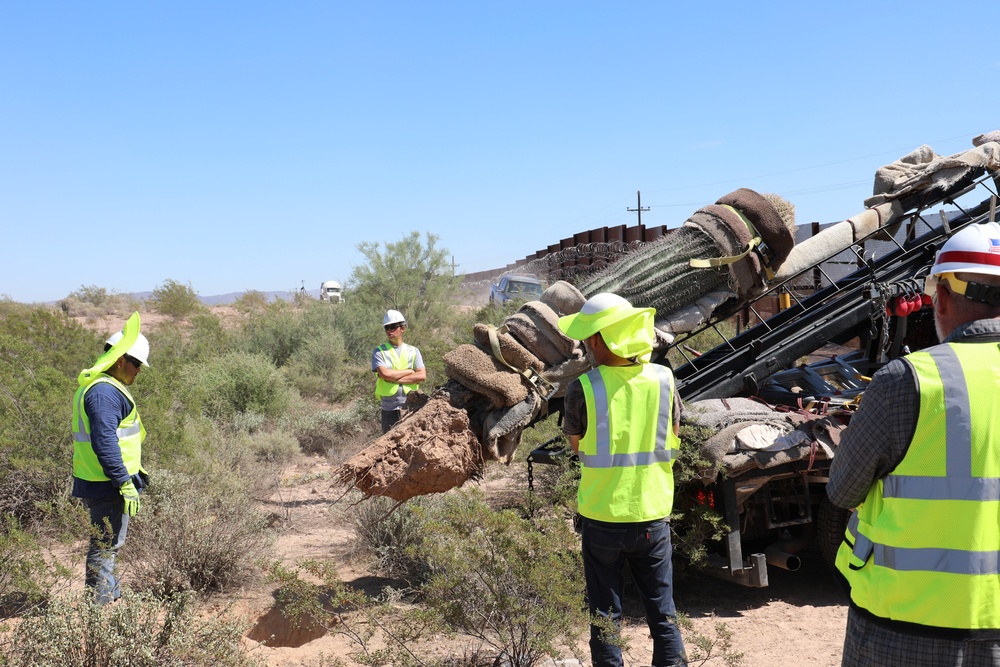 USACE Task Force Barrier relocates cacti in Organ Pipe Cactus National Monument