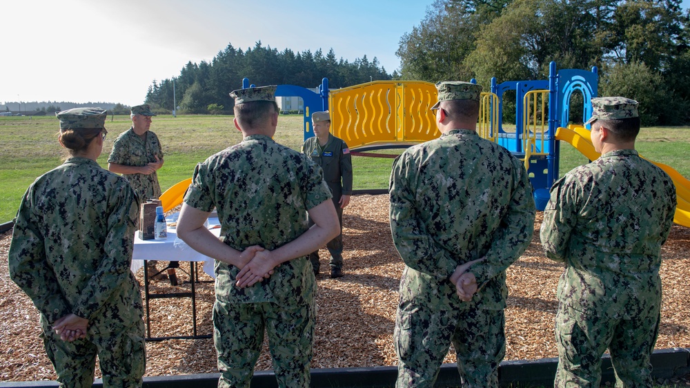 NAS Whidbey Island Chapel Commemorates New Playground with Ribbon-Cutting Ceremony