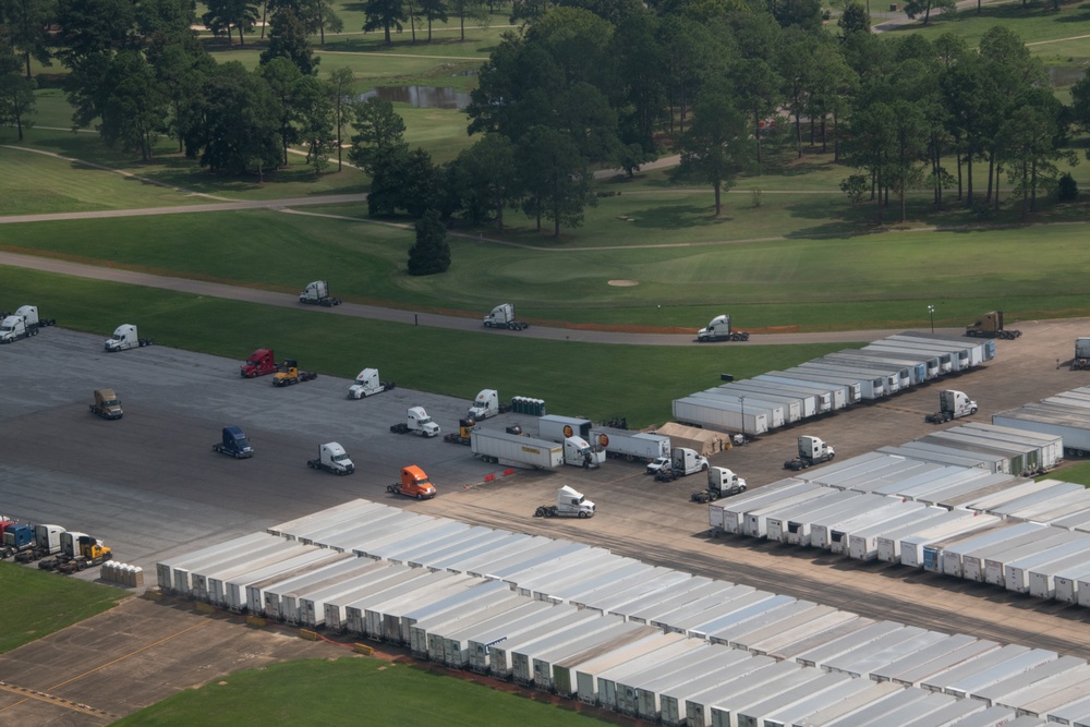 Maxwell AFB Flightline - FEMA Trucks &amp; Navy Helicopters 2019