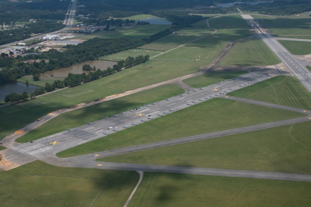 Maxwell AFB Flightline - FEMA Trucks &amp; Navy Helicopters 2019