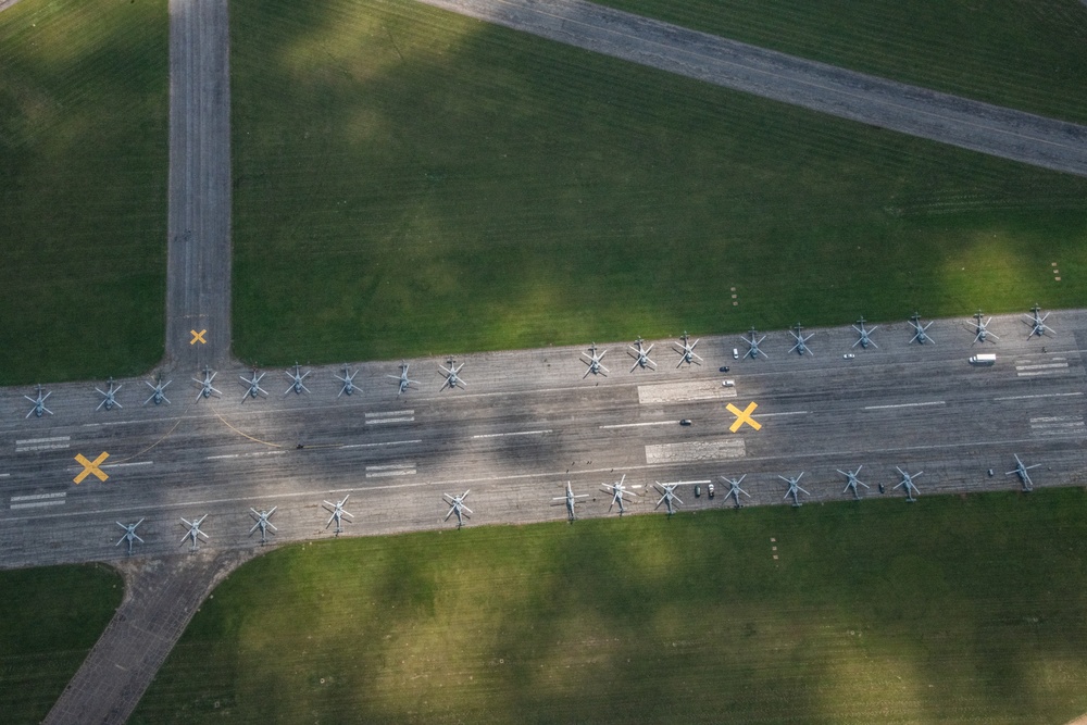 Maxwell AFB Flightline - FEMA Trucks &amp; Navy Helicopters 2019