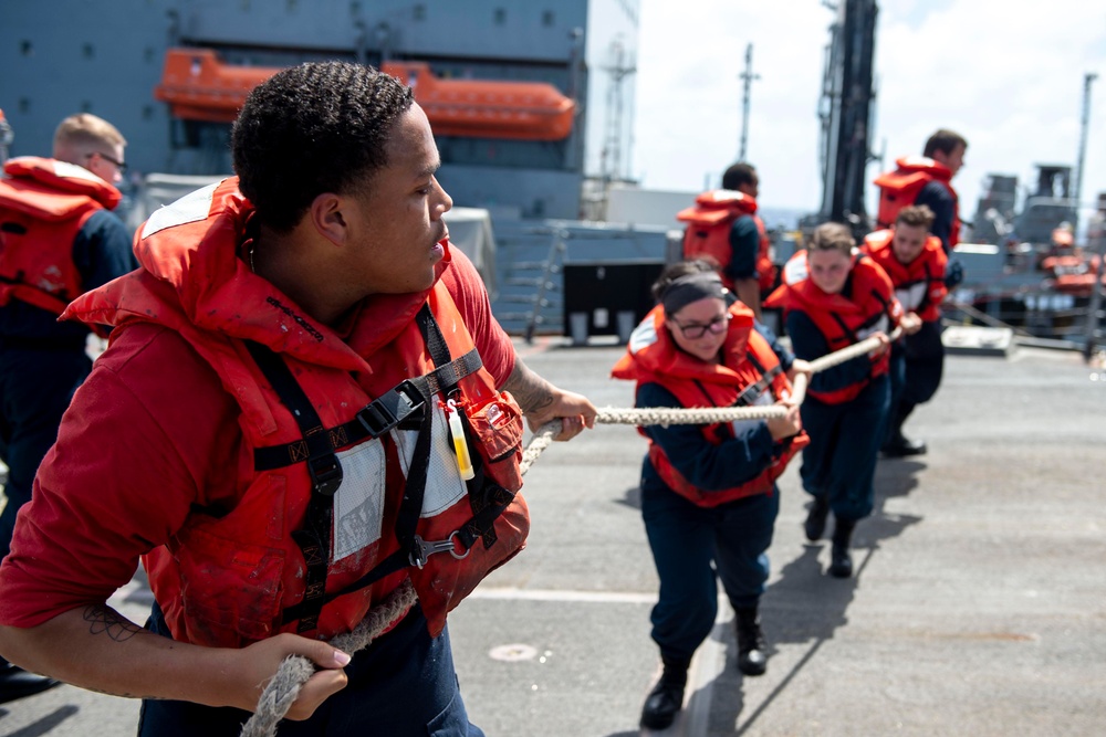 USS William P. Lawrence (DDG 110) conducts underway replenishment with USNS John Ericsson (T-AO 194)