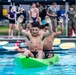 Marines paddle toward victory during CG’s cup event.