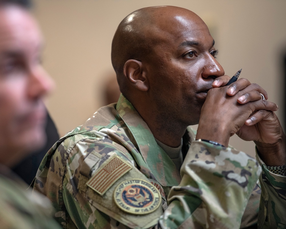 CMSAF Wright Visits Travis Air Force Base