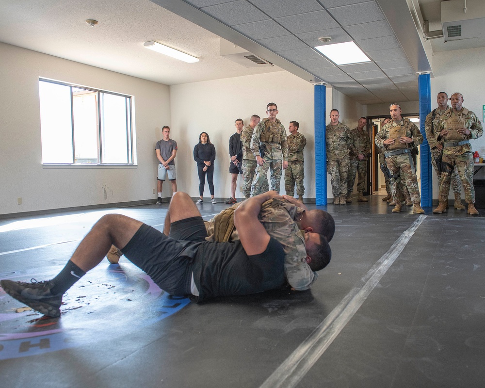 CMSAF Wright Visits Travis Air Force Base