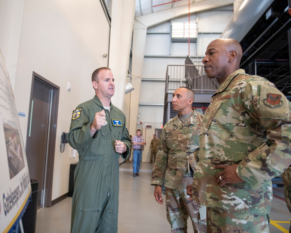 CMSAF Wright Visits Travis Air Force Base