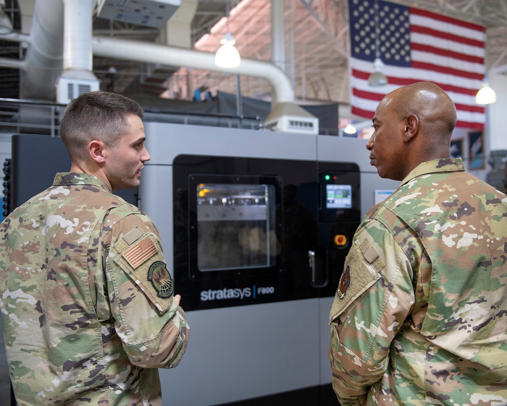 CMSAF Wright Visits Travis Air Force Base