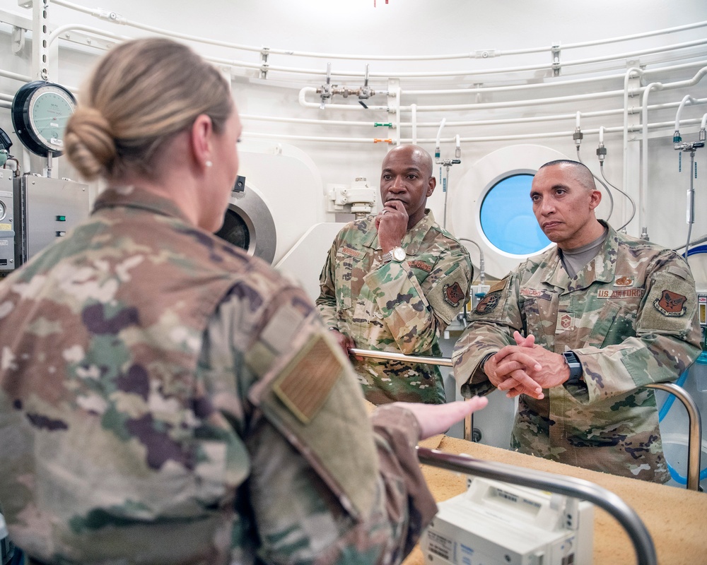 CMSAF Wright Visits Travis Air Force Base