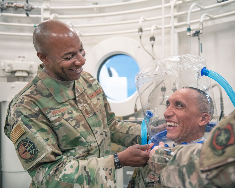 CMSAF Wright Visits Travis Air Force Base