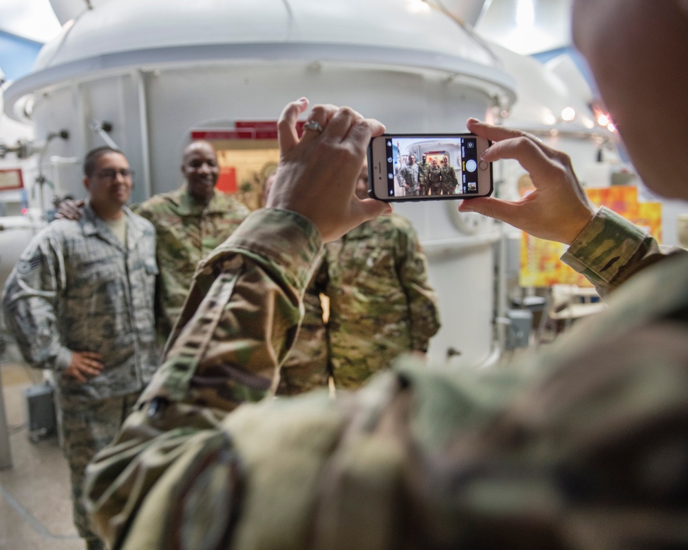 CMSAF Wright Visits Travis Air Force Base