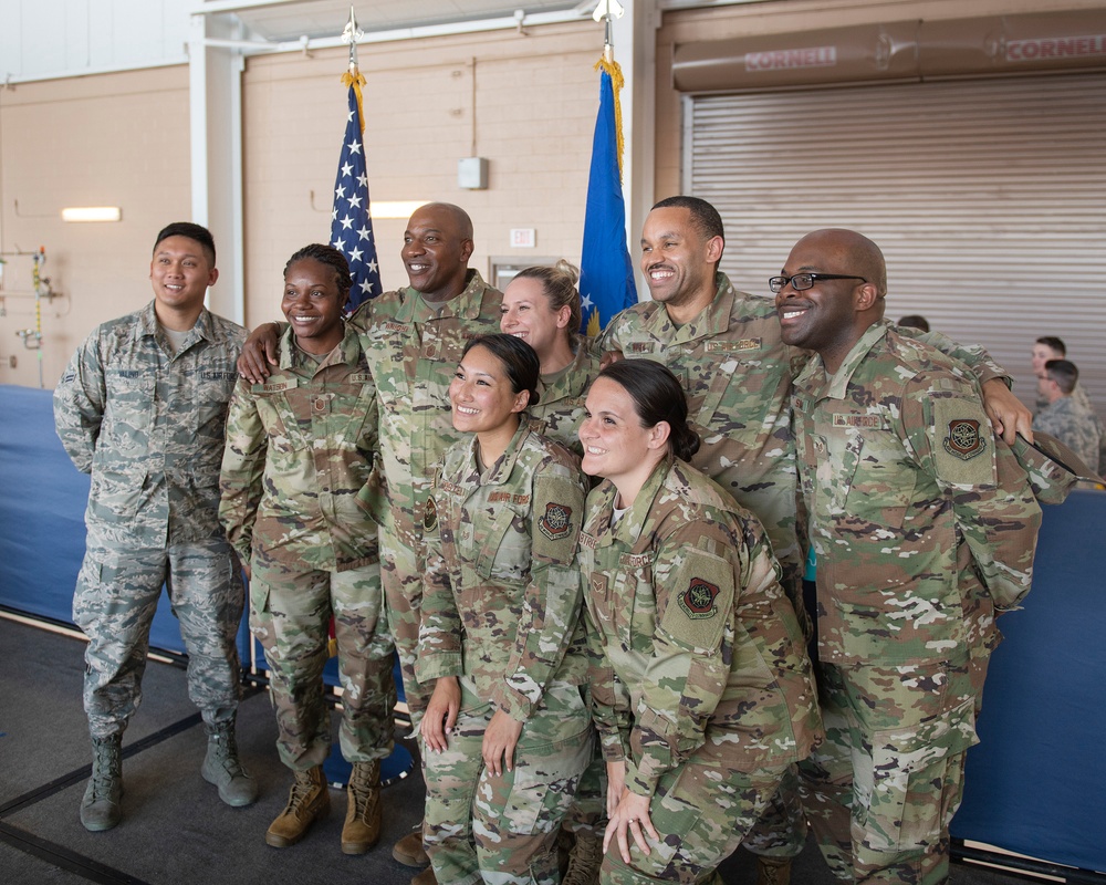 CMSAF Wright Visits Travis Air Force Base