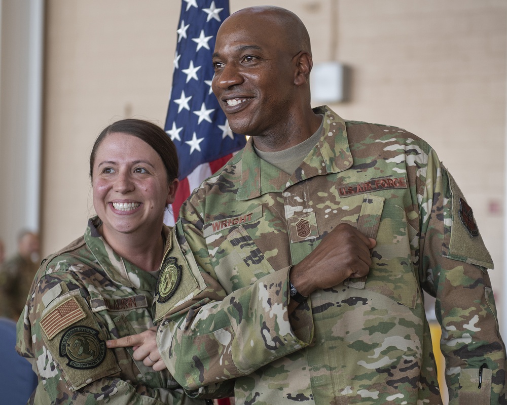 CMSAF Wright Visits Travis Air Force Base