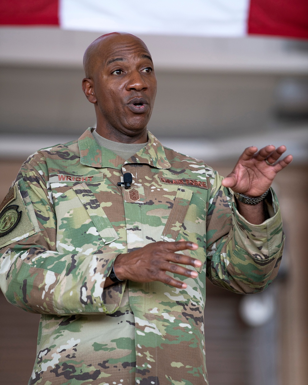 CMSAF Wright Visits Travis Air Force Base