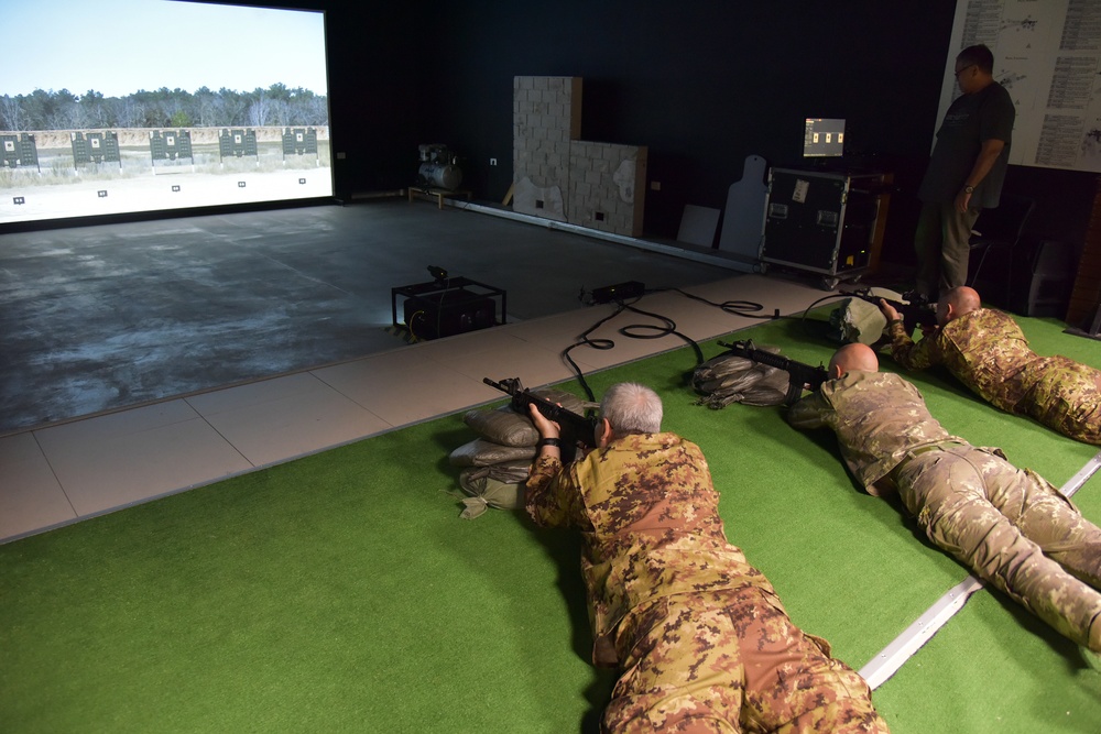 Italian Army Training at Vicenza, Italy.