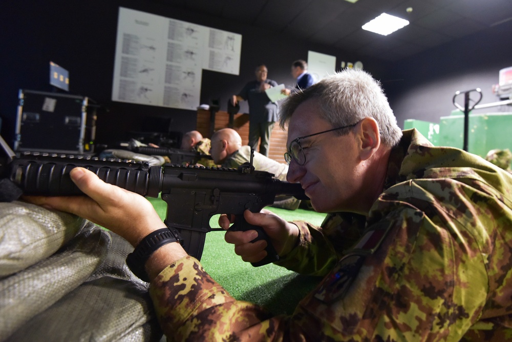 Italian Army Training at Vicenza, Italy.