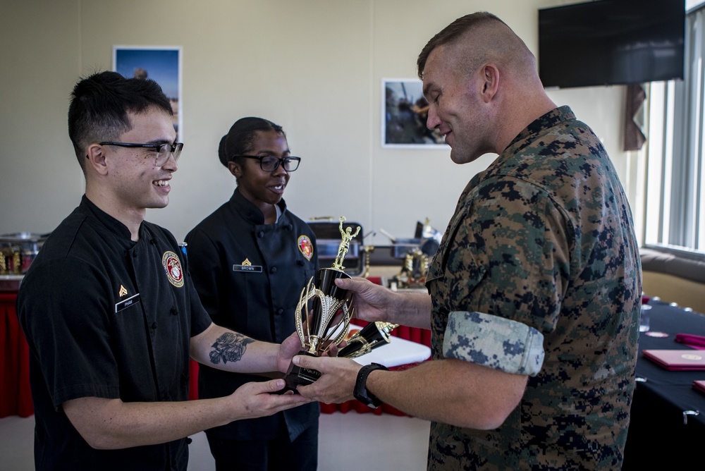 U.S. Marines compete for Chef of the Quarter on Camp Hansen