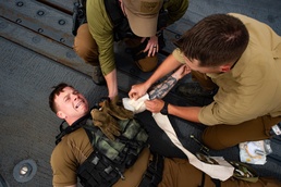 VBSS TCCC training aboard USS Farragut