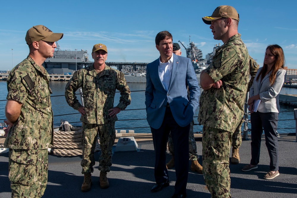 Secretary Esper Visits Norfolk