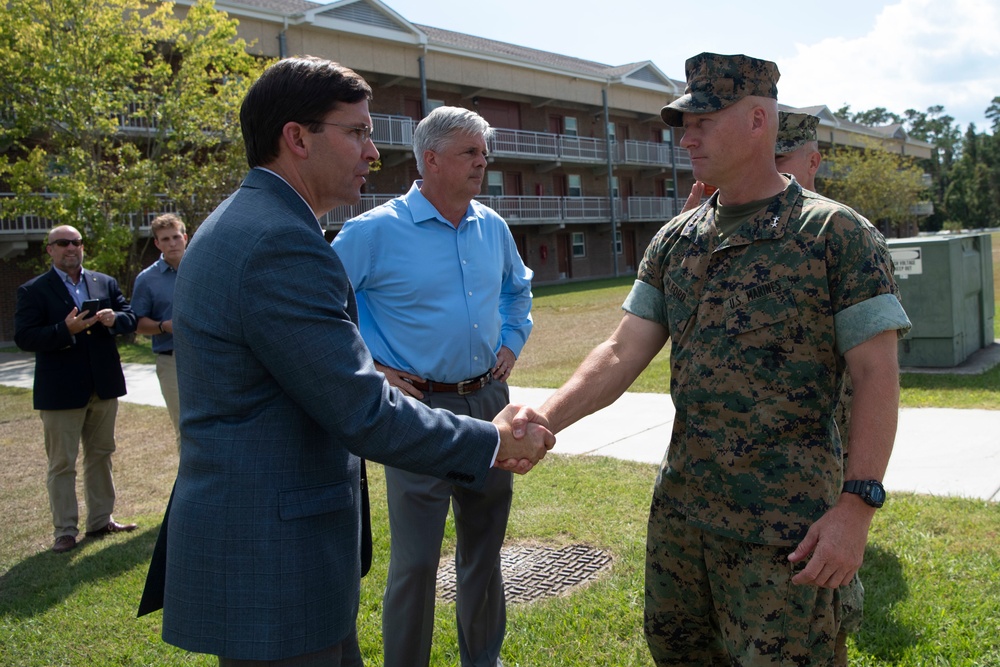 Secretary Esper Visits Marines in North Carolina