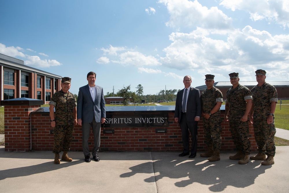 Secretary Esper Visits Marines in North Carolina