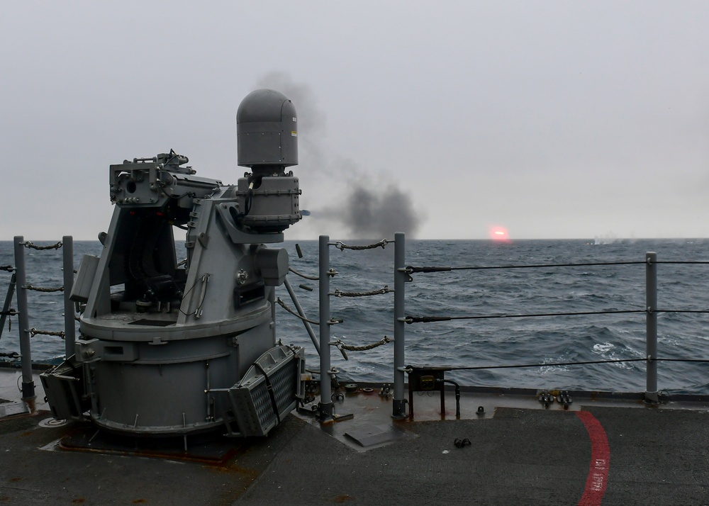 USS Normandy Conducts Live-Fire Exercise