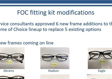 Naval Ophthalmic Support and Training Activity (NOSTRA) Refreshes the Frame of Choice