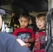 Sparky Helps Promote Fire Prevention to Military Children