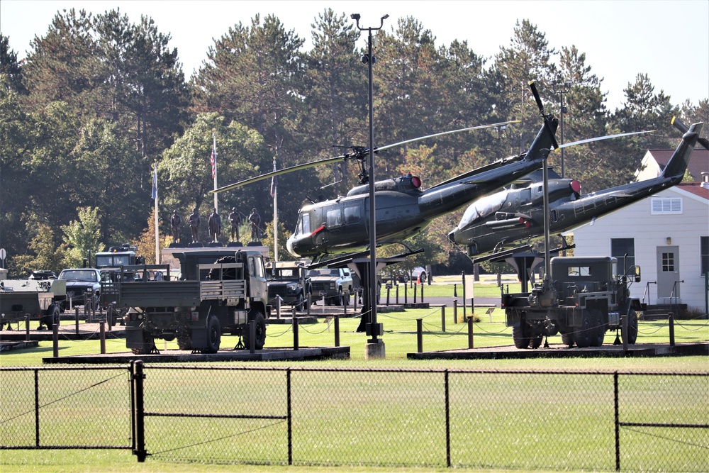 Equipment Park at Fort McCoy's historic Commemorative Area
