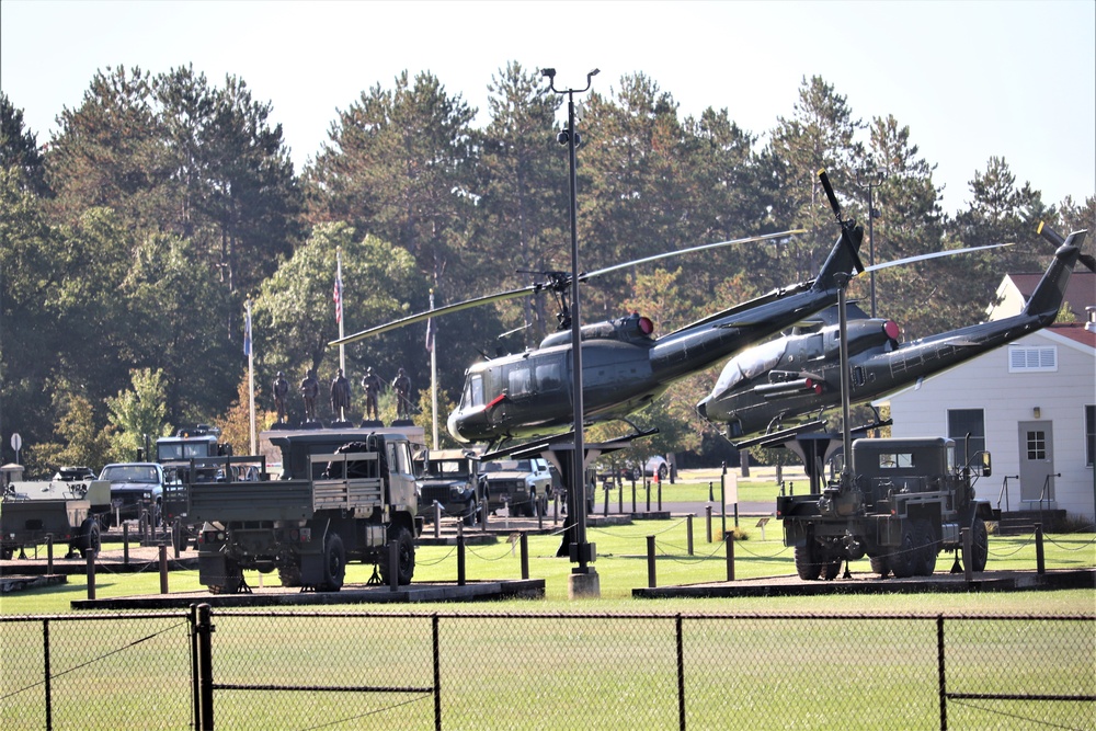 Equipment Park at Fort McCoy's historic Commemorative Area