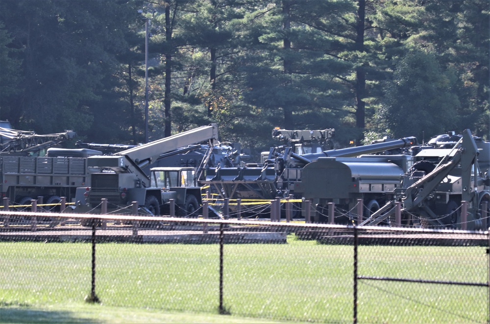 Equipment Park at Fort McCoy's historic Commemorative Area