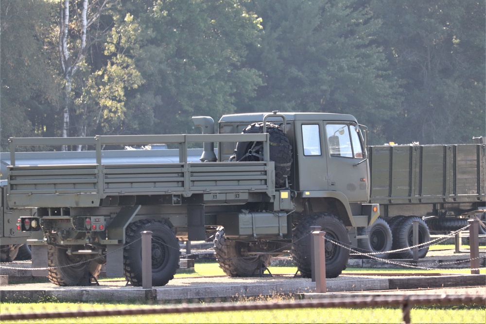 Equipment Park at Fort McCoy's historic Commemorative Area