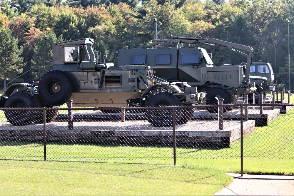 Equipment Park at Fort McCoy's historic Commemorative Area