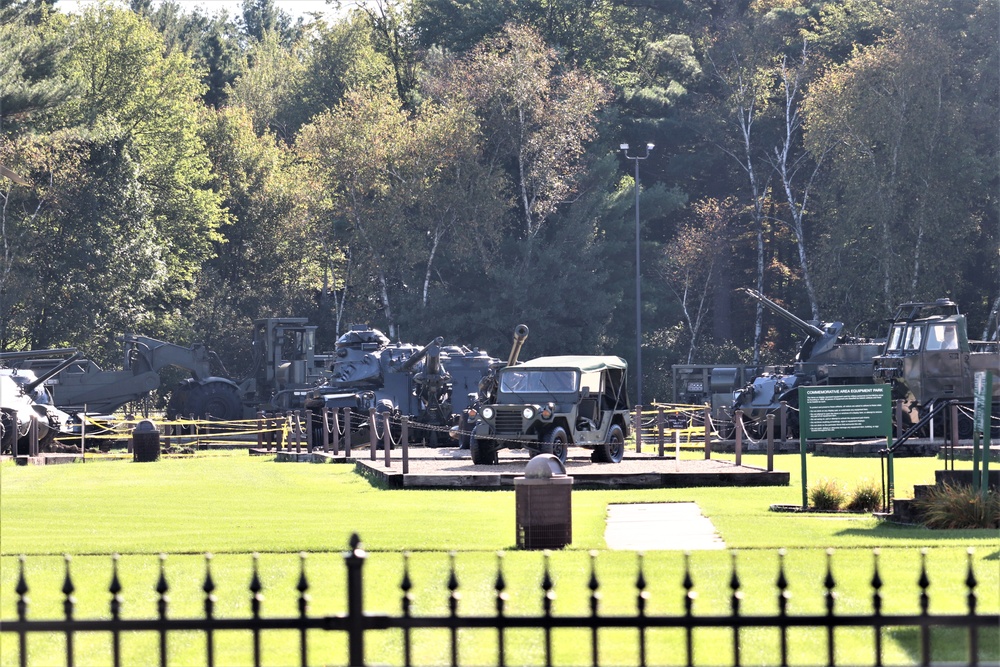 Equipment Park at Fort McCoy's historic Commemorative Area